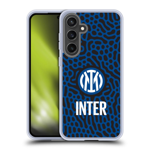 Fc Internazionale Milano Patterns Abstract 2 Soft Gel Case for Samsung Galaxy S24 FE & MagSafe