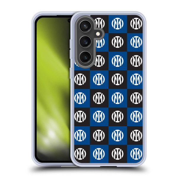 Fc Internazionale Milano Patterns Crest Soft Gel Case for Samsung Galaxy S24 FE & MagSafe