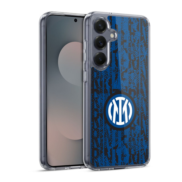 Fc Internazionale Milano Patterns Snake Wordmark Soft Gel Case for Samsung Galaxy S25 & MagSafe