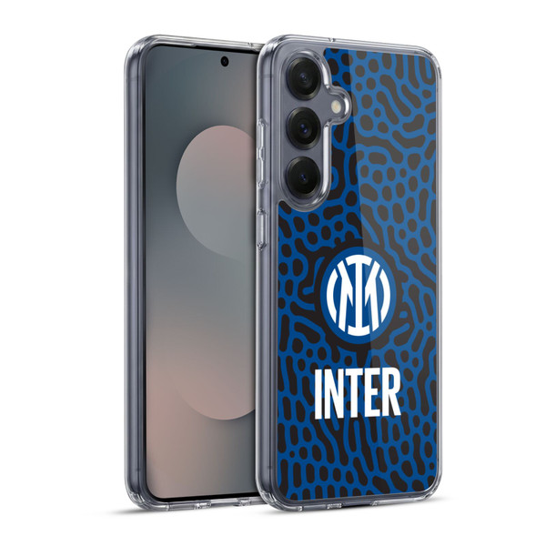 Fc Internazionale Milano Patterns Abstract 2 Soft Gel Case for Samsung Galaxy S25+ & MagSafe