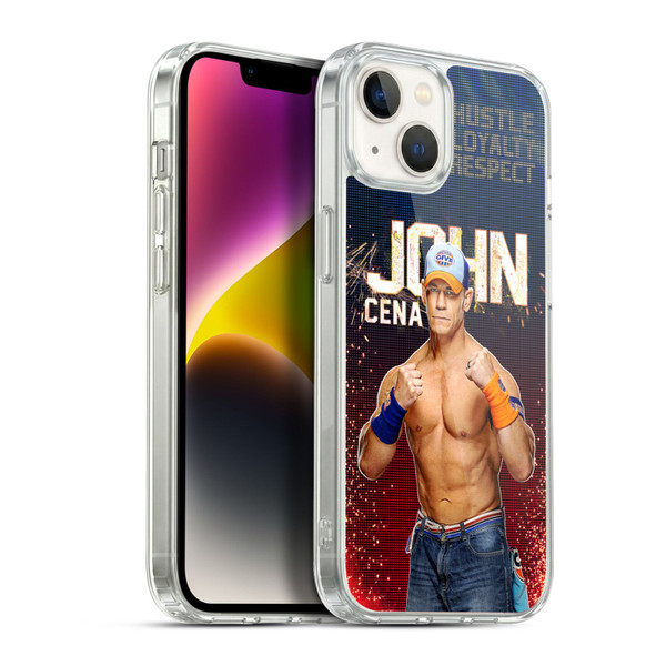 WWE John Cena Portrait Soft Gel Case for Apple iPhone 14 Plus & MagSafe