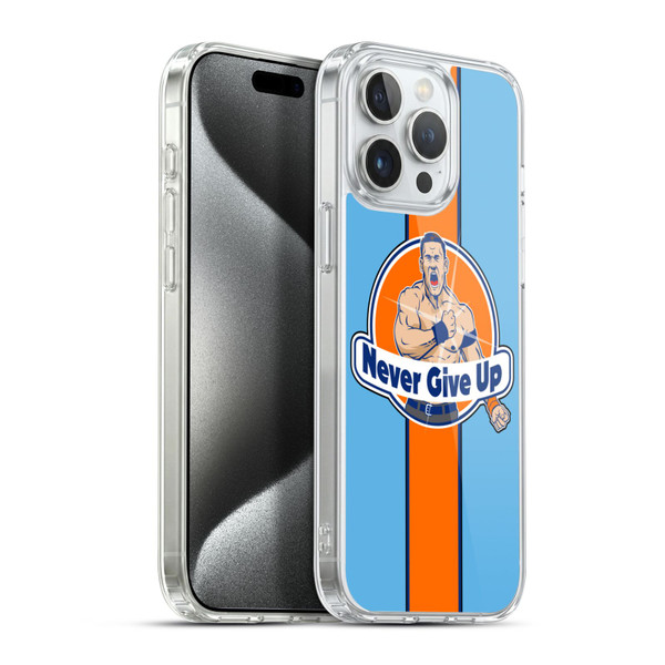 WWE John Cena Never Give Up Soft Gel Case for Apple iPhone 15 Pro Max & MagSafe