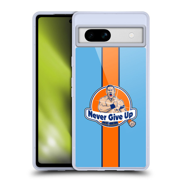 WWE John Cena Never Give Up Soft Gel Case for Google Pixel 7a