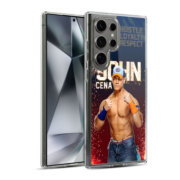 WWE John Cena Portrait Soft Gel Case for Samsung Galaxy S24 Ultra 5G & MagSafe