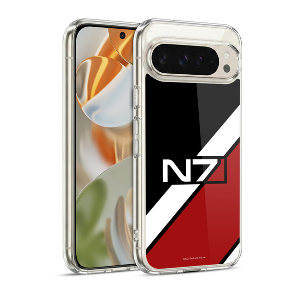 EA Bioware Mass Effect Graphics N7 Logo Stripes Soft Gel Case for Google Pixel 9 / Pixel 9 Pro
