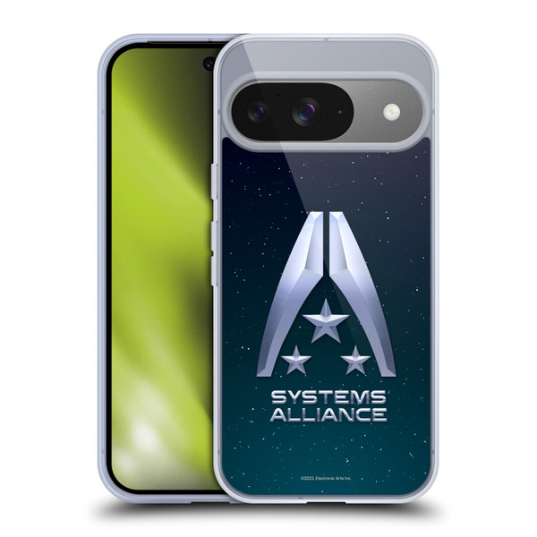 EA Bioware Mass Effect Graphics Systems Alliance Logo Soft Gel Case for Google Pixel 9 / Pixel 9 Pro