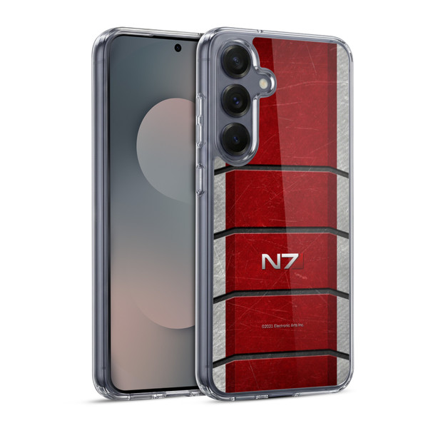 EA Bioware Mass Effect Graphics N7 Logo Armor Soft Gel Case for Samsung Galaxy S25 & MagSafe