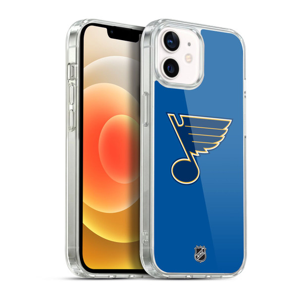 NHL St Louis Blues Plain Soft Gel Case for Apple iPhone 12 / iPhone 12 Pro & MagSafe