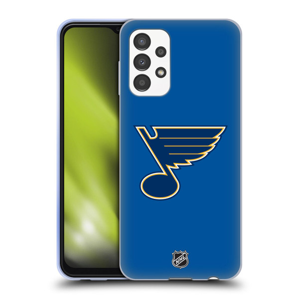 NHL St Louis Blues Plain Soft Gel Case for Samsung Galaxy A13 (2022)
