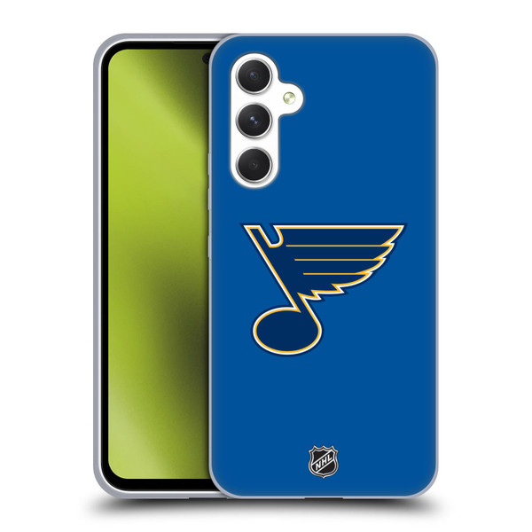 NHL St Louis Blues Plain Soft Gel Case for Samsung Galaxy A54 5G
