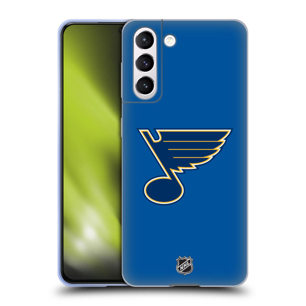NHL St Louis Blues Plain Soft Gel Case for Samsung Galaxy S21 5G & MagSafe