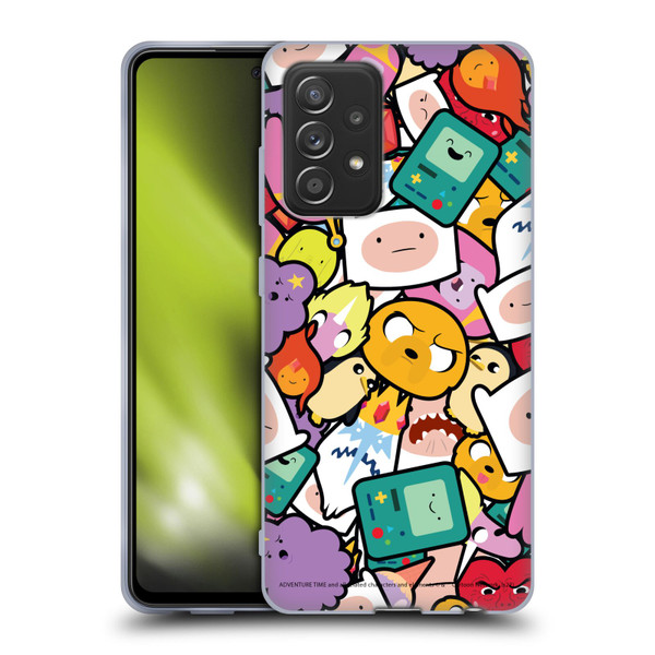 Adventure Time Graphics Pattern Soft Gel Case for Samsung Galaxy A52 / A52s / 5G (2021)