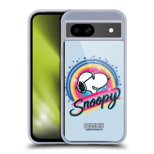 Peanuts Snoopy Boardwalk Airbrush Colourful Sunglasses Soft Gel Case for Google Pixel 8a