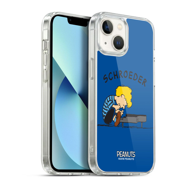 Peanuts Characters Schroeder Soft Gel Case for Apple iPhone 13