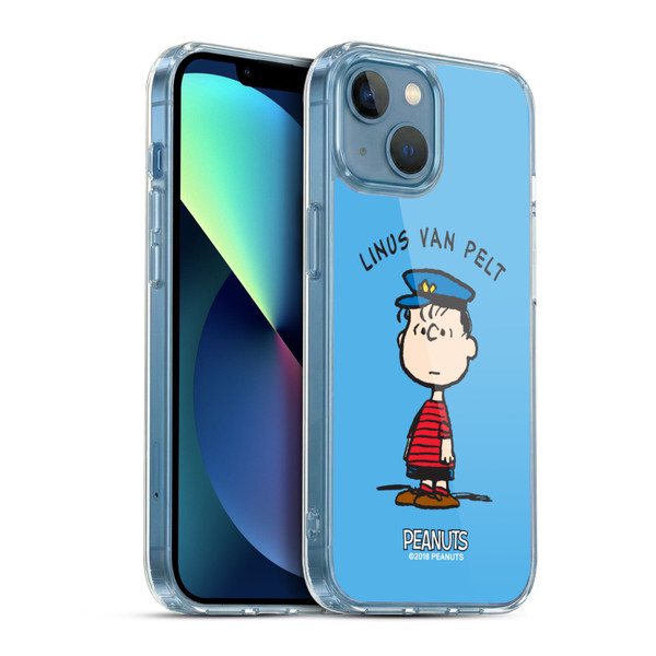 Peanuts Characters Linus van Pelt Soft Gel Case for Apple iPhone 13 Mini & MagSafe