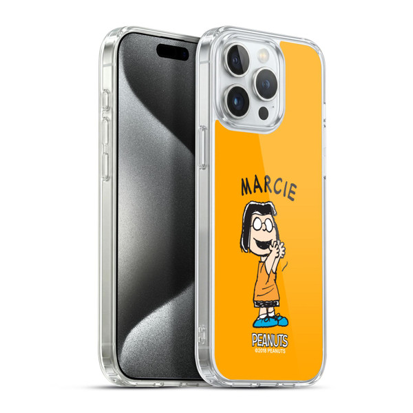 Peanuts Characters Marcie Soft Gel Case for Apple iPhone 15 Pro Max & MagSafe