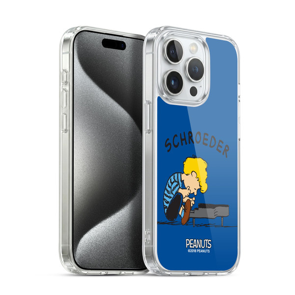 Peanuts Characters Schroeder Soft Gel Case for Apple iPhone 15 Pro & MagSafe