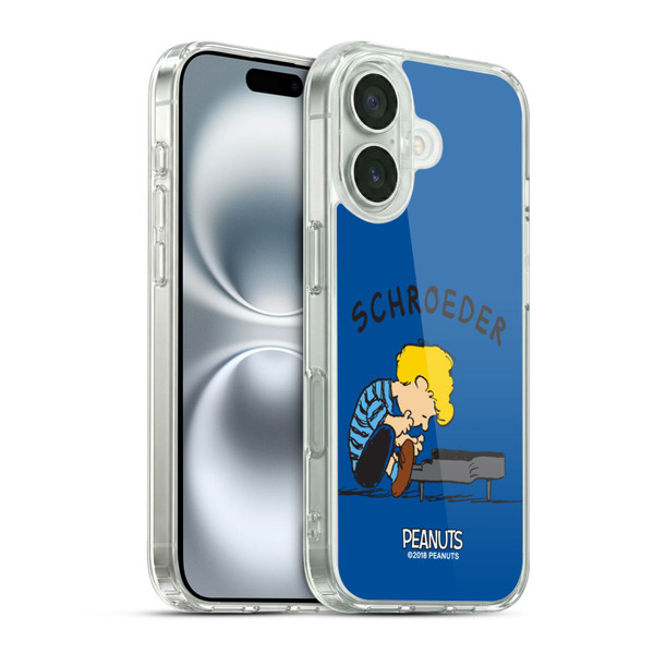 Peanuts Characters Schroeder Soft Gel Case for Apple iPhone 16 & MagSafe