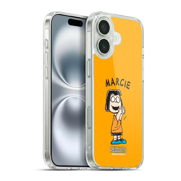 Peanuts Characters Marcie Soft Gel Case for Apple iPhone 16 Plus & MagSafe