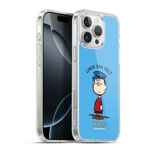 Peanuts Characters Linus van Pelt Soft Gel Case for Apple iPhone 16 Pro Max & MagSafe