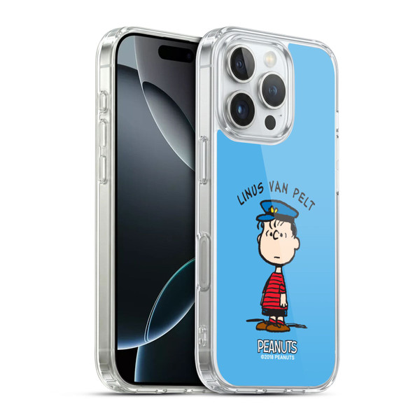 Peanuts Characters Linus van Pelt Soft Gel Case for Apple iPhone 16 Pro & MagSafe
