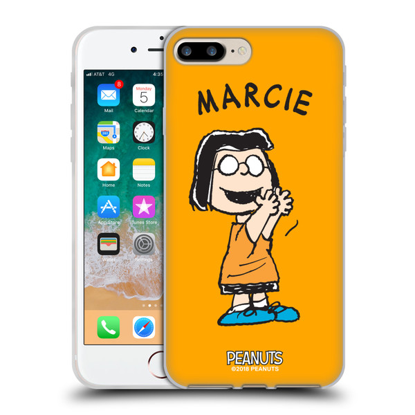 Peanuts Characters Marcie Soft Gel Case for Apple iPhone 7 Plus / iPhone 8 Plus & MagSafe