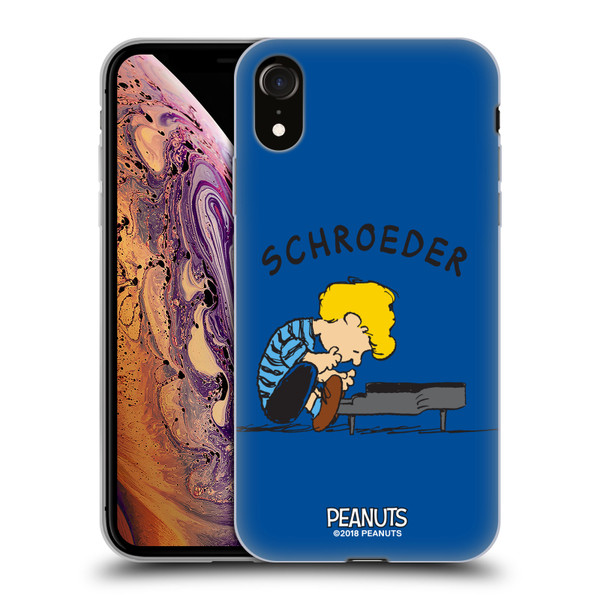 Peanuts Characters Schroeder Soft Gel Case for Apple iPhone XR