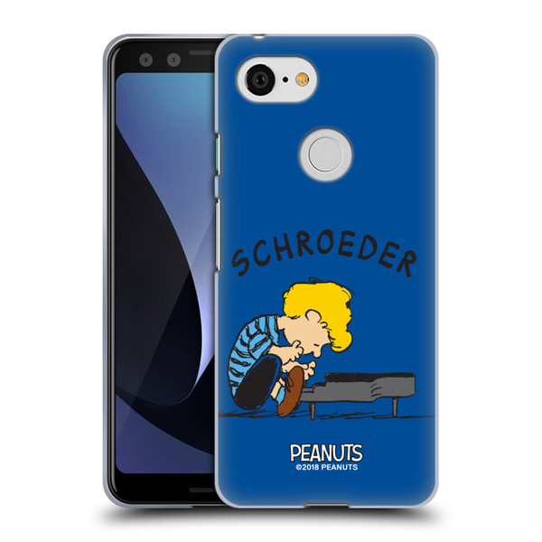 Peanuts Characters Schroeder Soft Gel Case for Google Pixel 3
