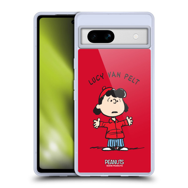 Peanuts Characters Lucy van Pelt Soft Gel Case for Google Pixel 7a