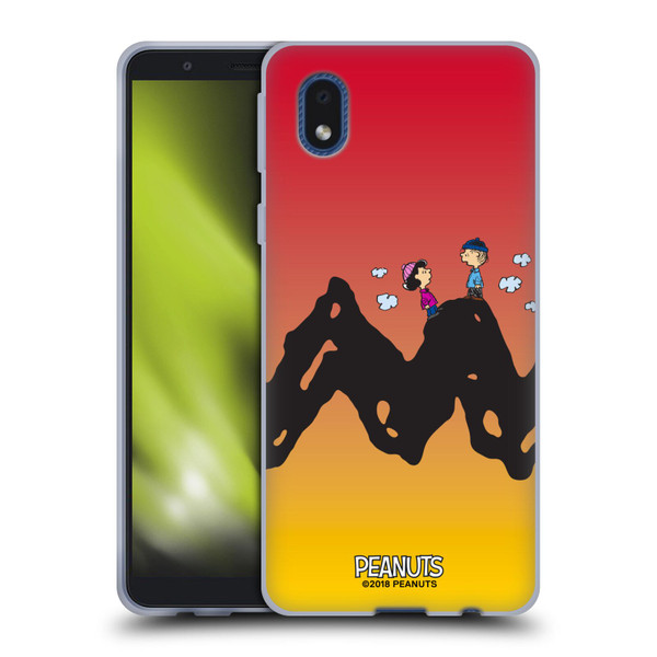Peanuts Characters Charlie & Lucy Soft Gel Case for Samsung Galaxy A01 Core (2020)