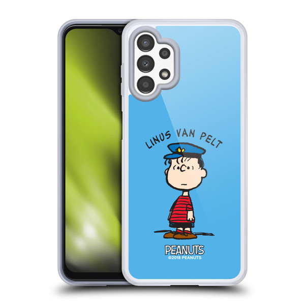 Peanuts Characters Linus van Pelt Soft Gel Case for Samsung Galaxy A13 (2022)