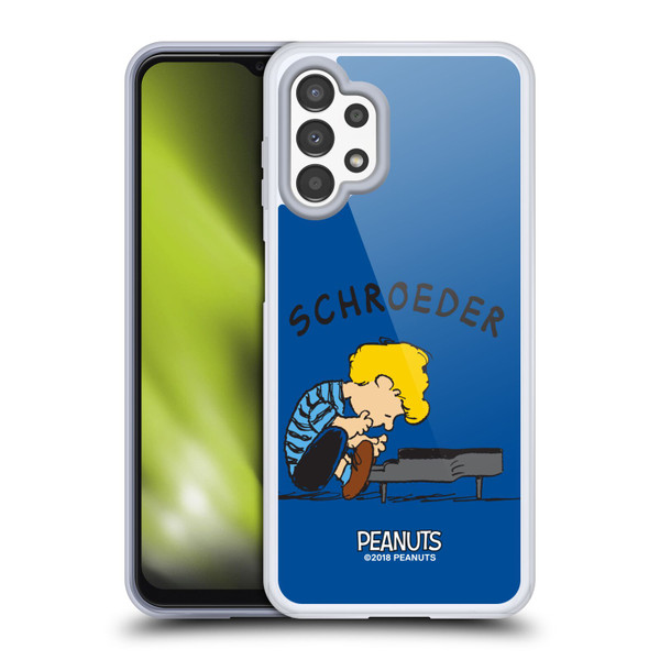 Peanuts Characters Schroeder Soft Gel Case for Samsung Galaxy A13 (2022)