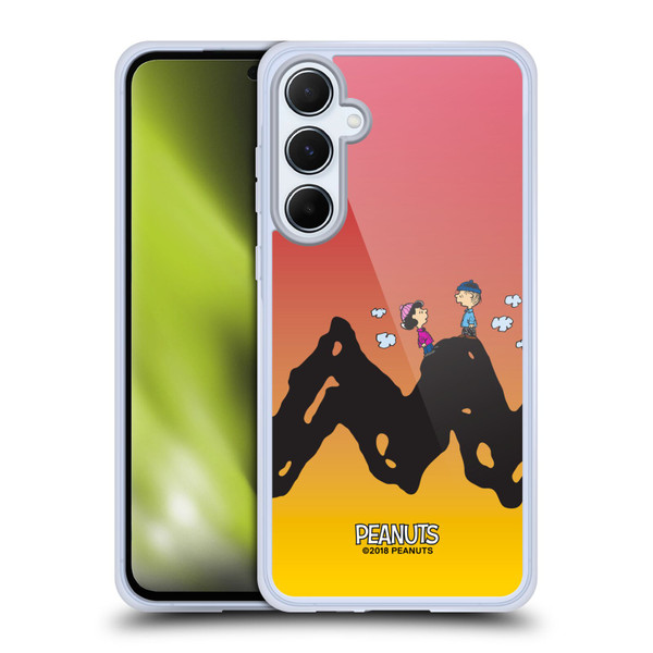 Peanuts Characters Charlie & Lucy Soft Gel Case for Samsung Galaxy A55 5G