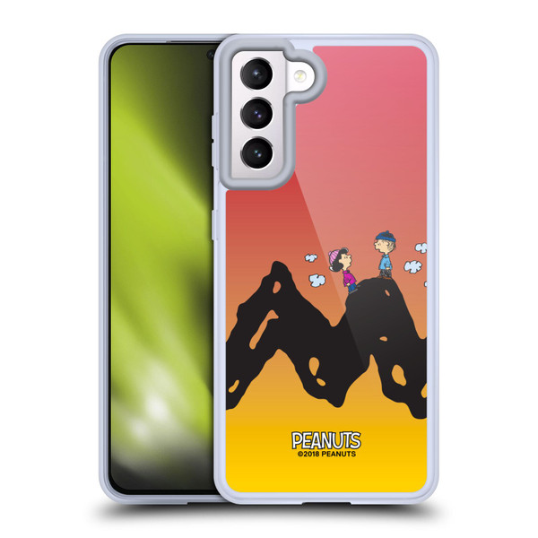 Peanuts Characters Charlie & Lucy Soft Gel Case for Samsung Galaxy S21 5G & MagSafe