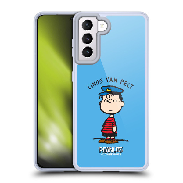Peanuts Characters Linus van Pelt Soft Gel Case for Samsung Galaxy S21 5G & MagSafe