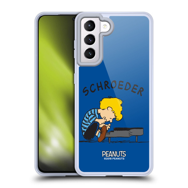 Peanuts Characters Schroeder Soft Gel Case for Samsung Galaxy S21 5G & MagSafe