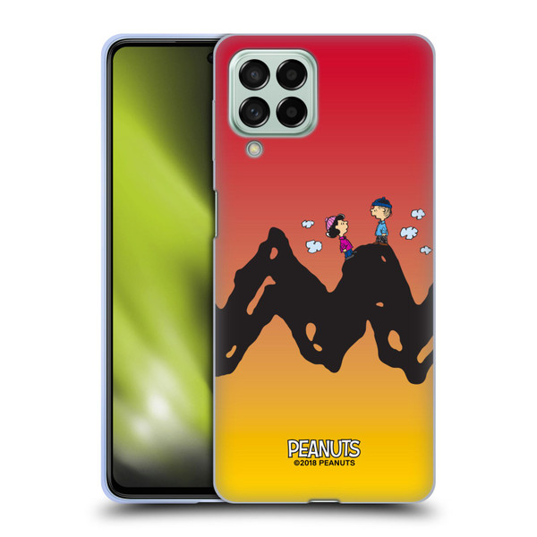 Peanuts Characters Charlie & Lucy Soft Gel Case for Samsung Galaxy M53 (2022)