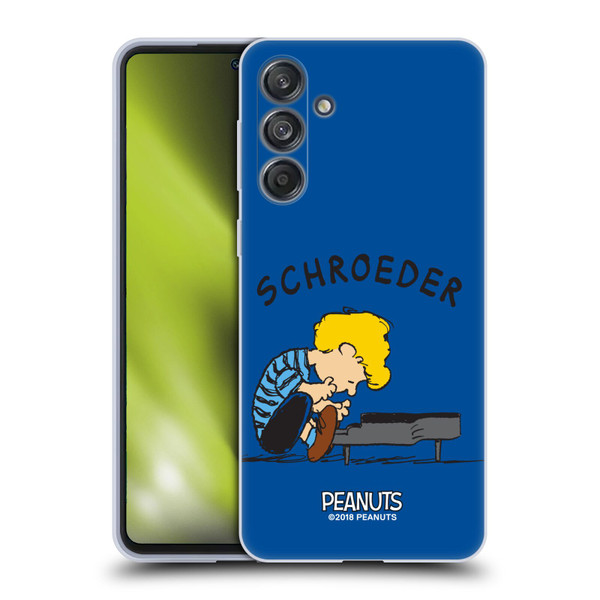 Peanuts Characters Schroeder Soft Gel Case for Samsung Galaxy M55 5G
