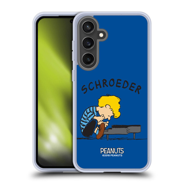 Peanuts Characters Schroeder Soft Gel Case for Samsung Galaxy S24 FE & MagSafe