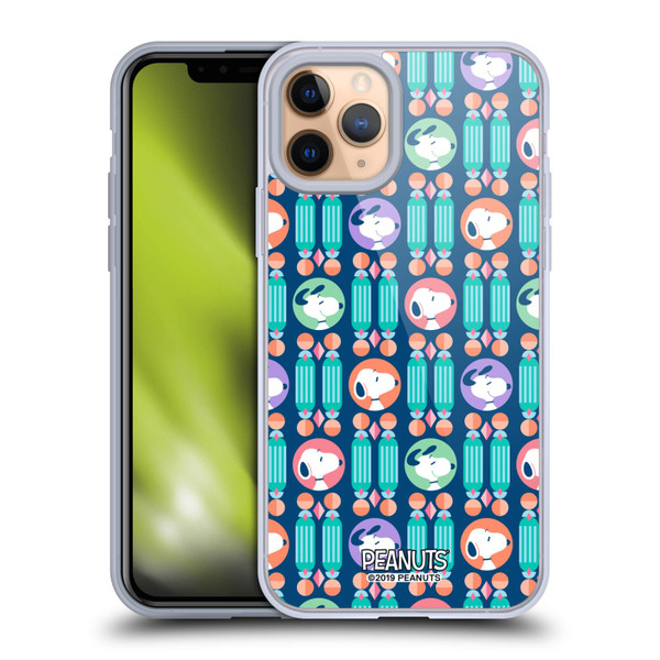Peanuts Snoopy Deco Dreams Blue Pattern Soft Gel Case for Apple iPhone 11 Pro & MagSafe