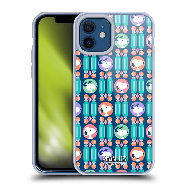 Peanuts Snoopy Deco Dreams Blue Pattern Soft Gel Case for Apple iPhone 12 / iPhone 12 Pro & MagSafe