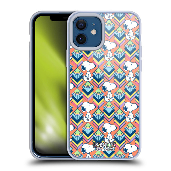 Peanuts Snoopy Deco Dreams Orange Pattern Soft Gel Case for Apple iPhone 12 / iPhone 12 Pro & MagSafe