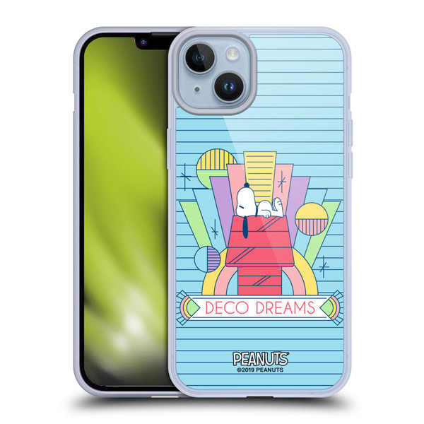 Peanuts Snoopy Deco Dreams House Dreams Soft Gel Case for Apple iPhone 14 Plus & MagSafe