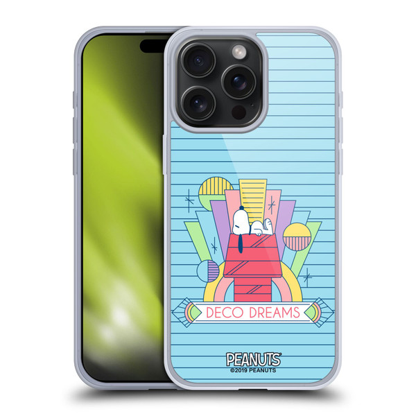 Peanuts Snoopy Deco Dreams House Dreams Soft Gel Case for Apple iPhone 15 Pro Max & MagSafe