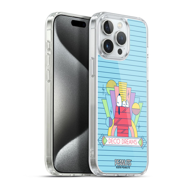 Peanuts Snoopy Deco Dreams House Dreams Soft Gel Case for Apple iPhone 15 Pro Max & MagSafe