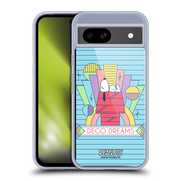 Peanuts Snoopy Deco Dreams House Dreams Soft Gel Case for Google Pixel 8a