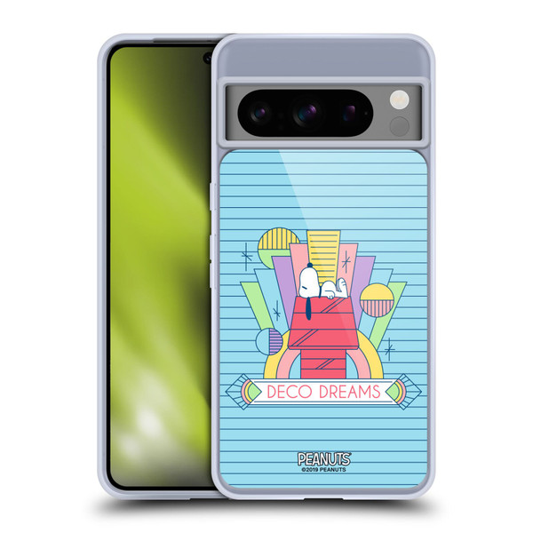 Peanuts Snoopy Deco Dreams House Dreams Soft Gel Case for Google Pixel 8 Pro