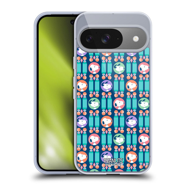 Peanuts Snoopy Deco Dreams Blue Pattern Soft Gel Case for Google Pixel 9 / Pixel 9 Pro
