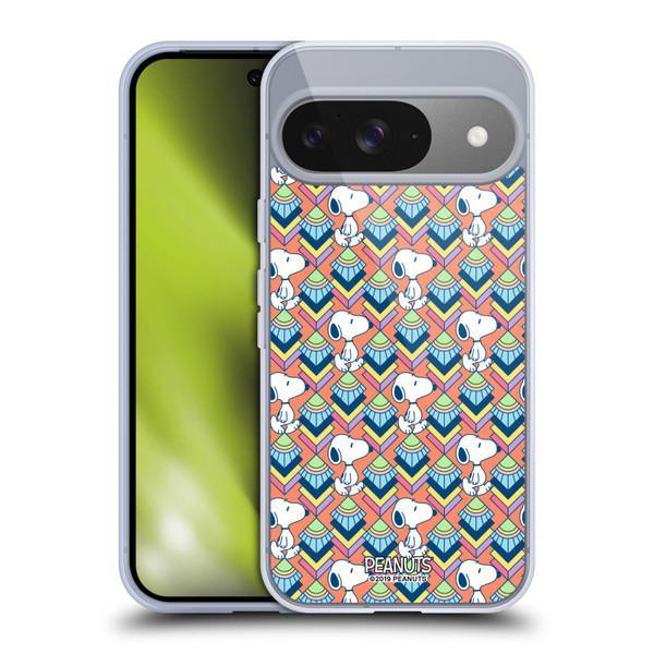 Peanuts Snoopy Deco Dreams Orange Pattern Soft Gel Case for Google Pixel 9 / Pixel 9 Pro