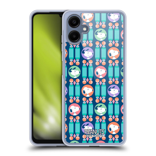Peanuts Snoopy Deco Dreams Blue Pattern Soft Gel Case for Samsung Galaxy A06 4G